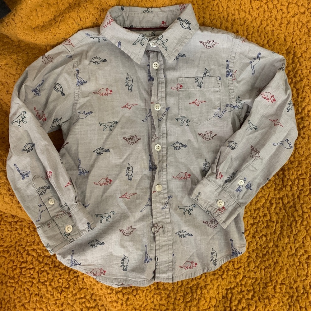 Dinosaur Button Down Shirt